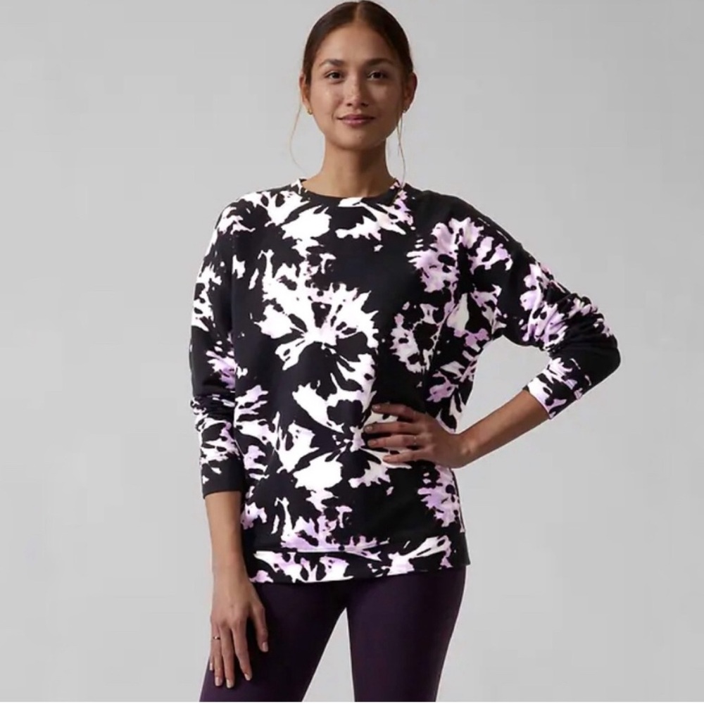 Athleta Tops | Athleta Ballance Printed Pullover